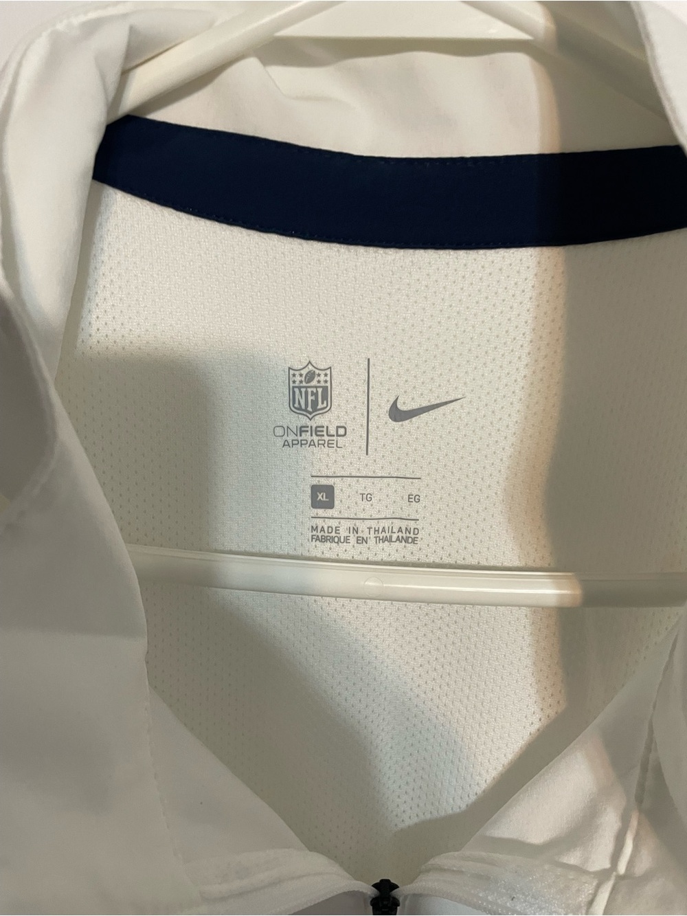 On-Field Nike New England Patriots White Men's coach TrainShirt size xl - Picture 5 of 9